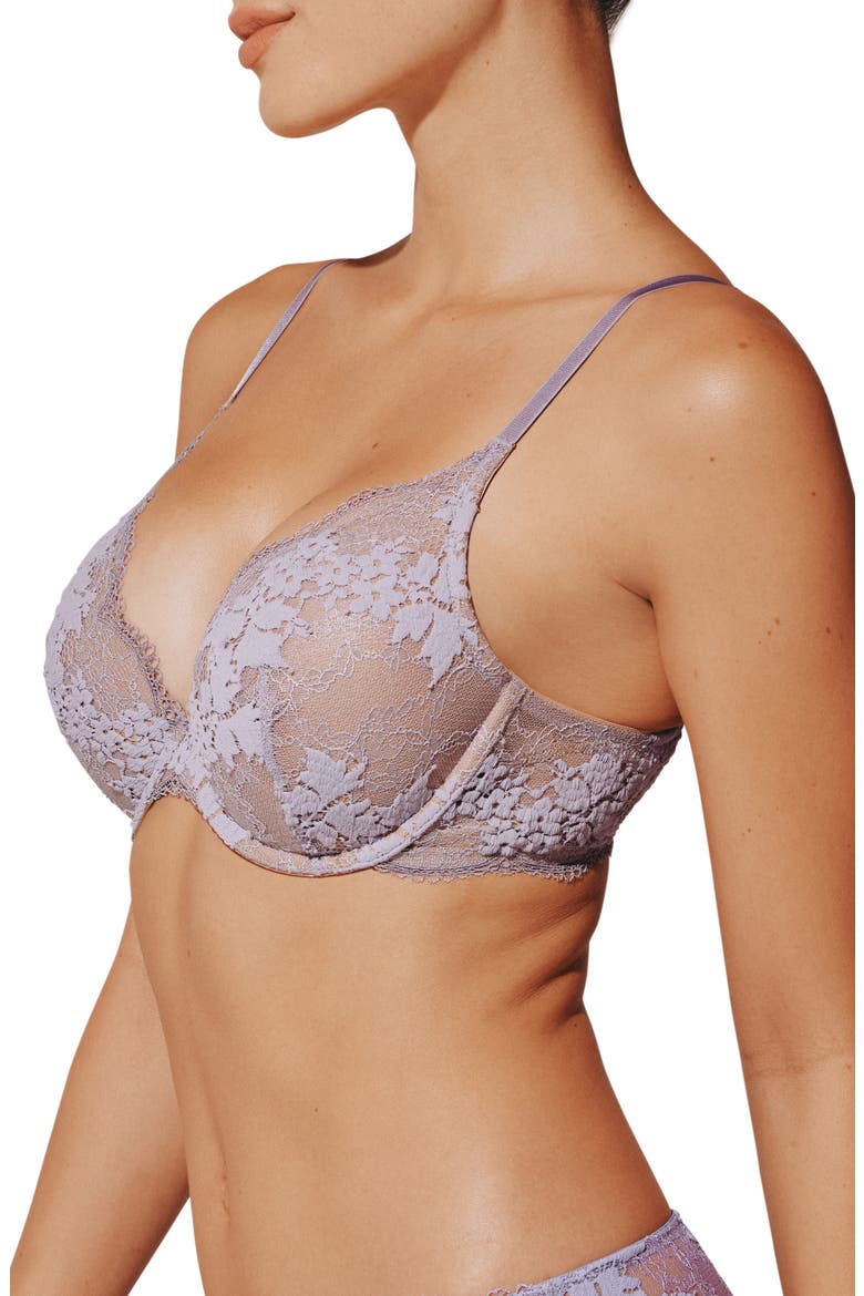 All Day Lace Push-Up Underwire Bra, Alternate, color, DREAMY LILAC