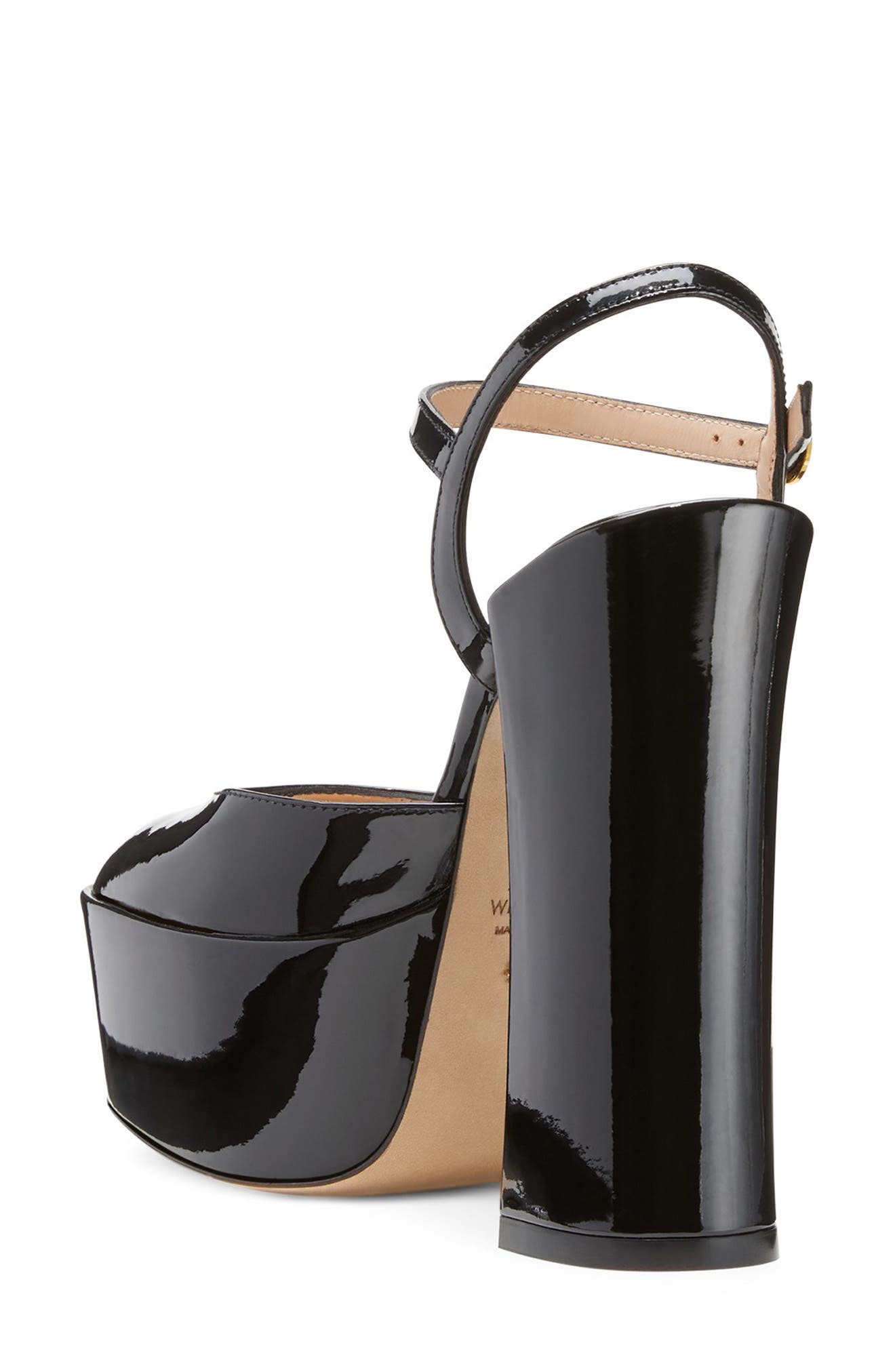 Stuart Weitzman Skyhigh 145 Platform Pump, Alternate, color, Black