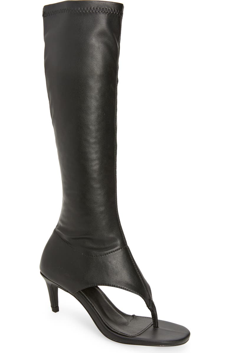 AZALEA WANG Cecile Flip Flop Boot, Main, color, Black