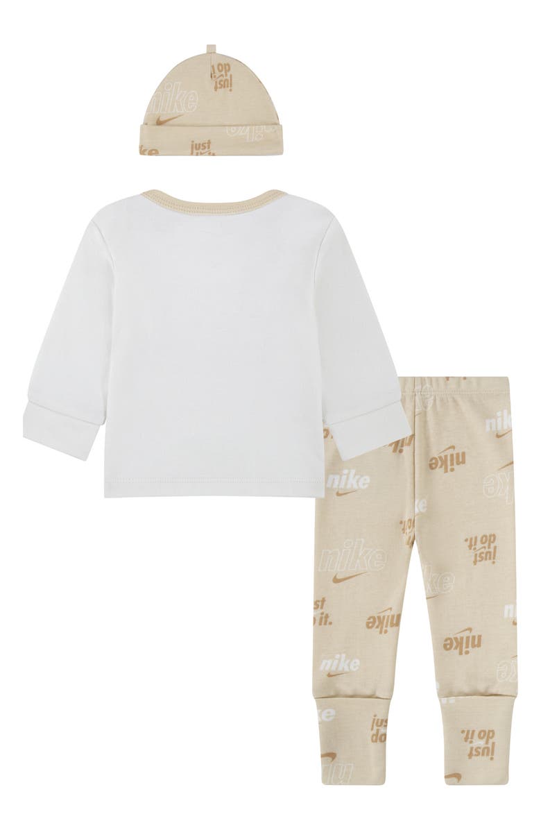Nike Kids' Top, Leggings & Hat Set, Alternate, color, Sanddrift
