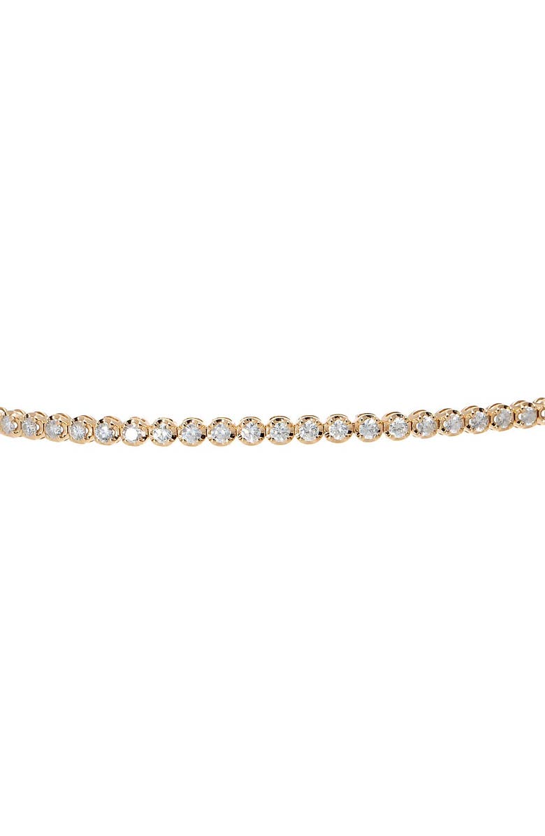 BY ADINA EDEN 3 Carats Diamond Cupcake Tennis Choker Nekclace 14K, Alternate, color, 14K Gold - 3 Carat