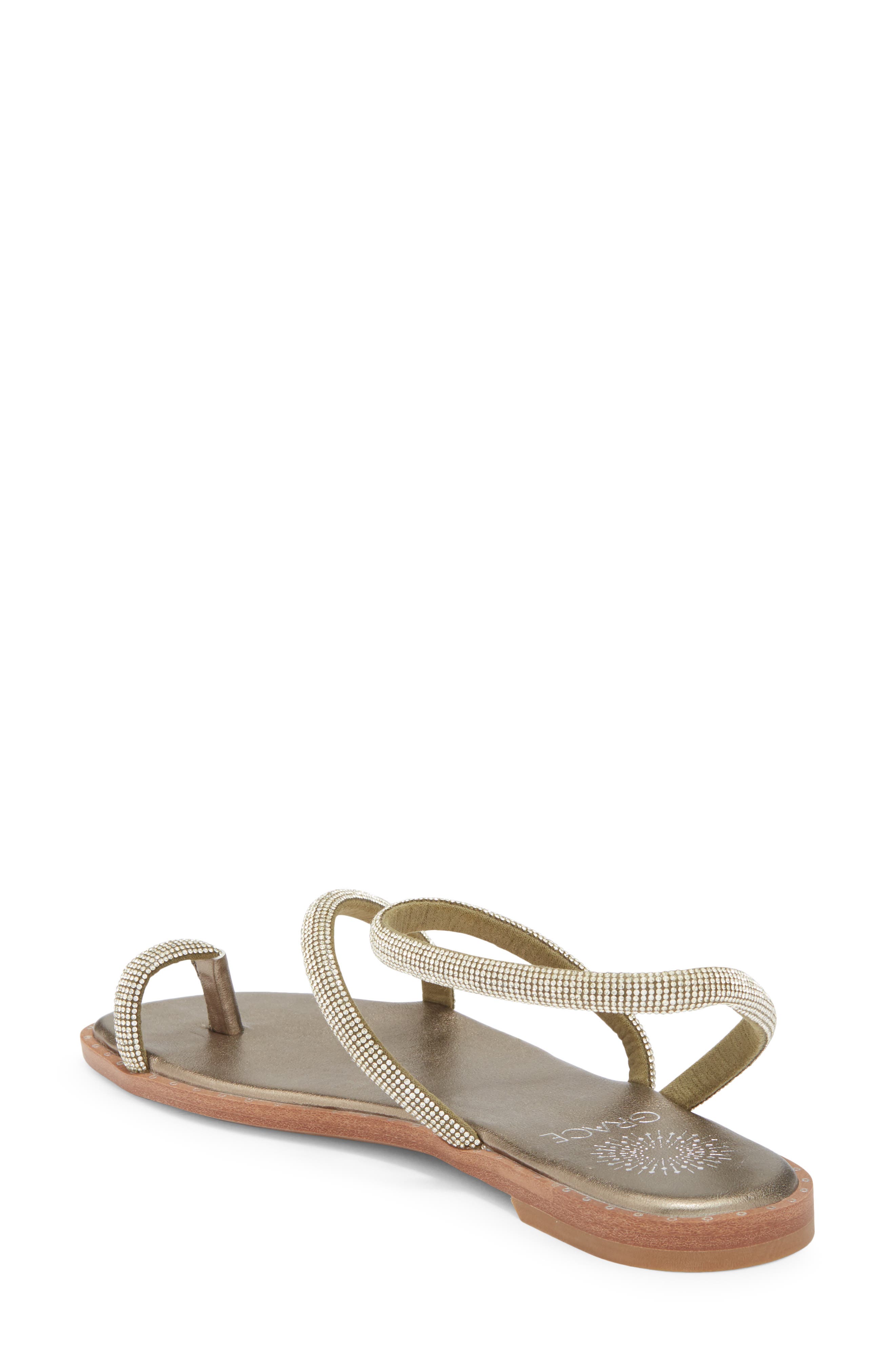 Grace Footwear Majorca Slide Sandal, Alternate, color, Khaki