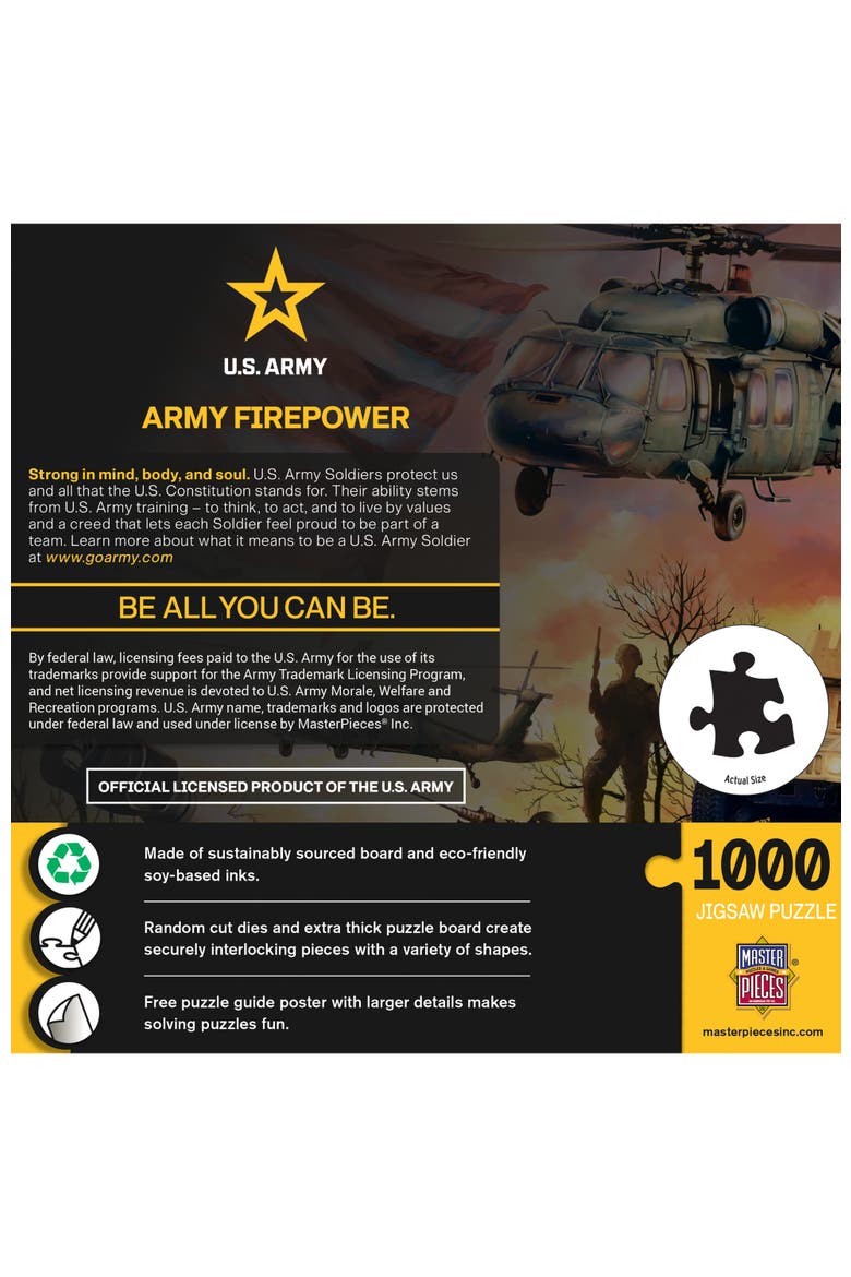 US Army Firepower 1000 Piece Puzzle, Alternate, color, Multicolor