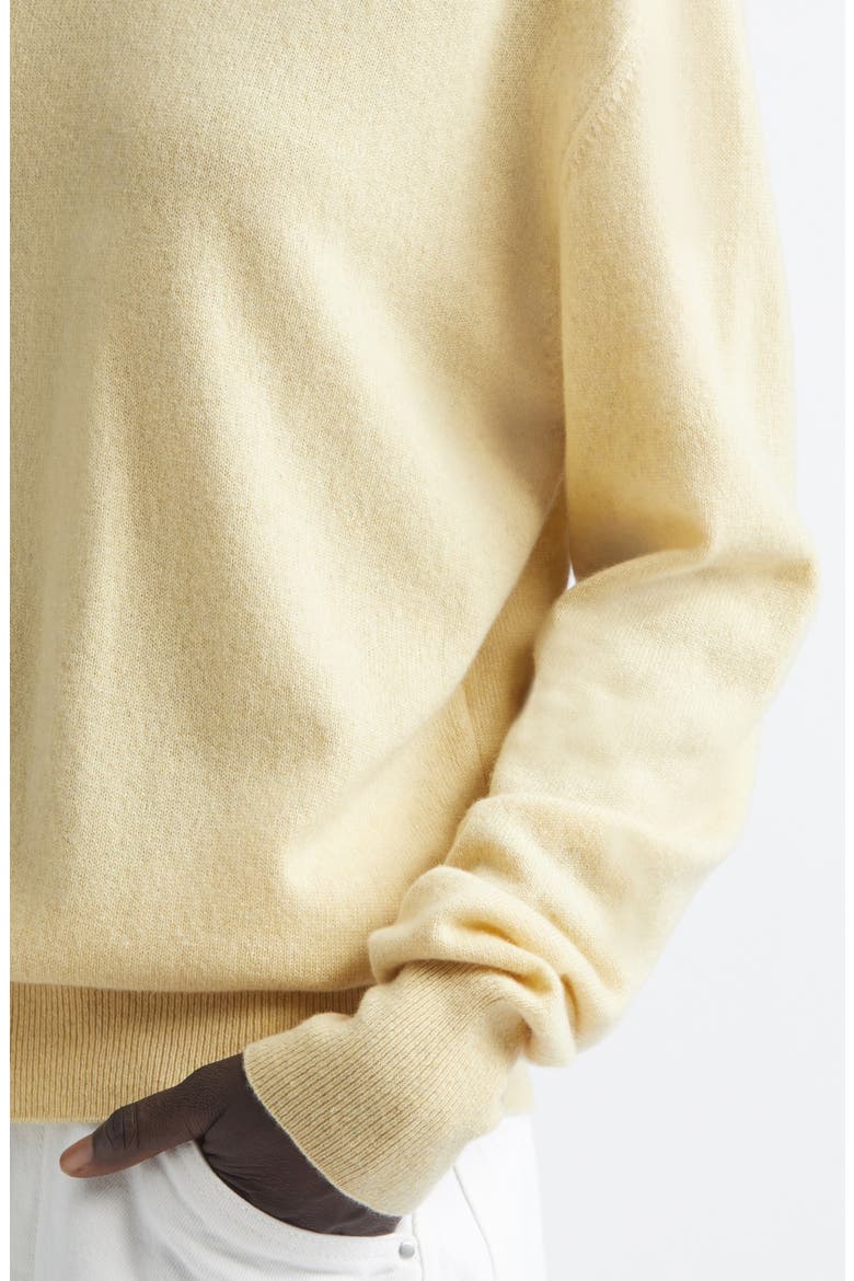 Cashmere & Wool Crewneck Sweater, Alternate, color, BUTTER