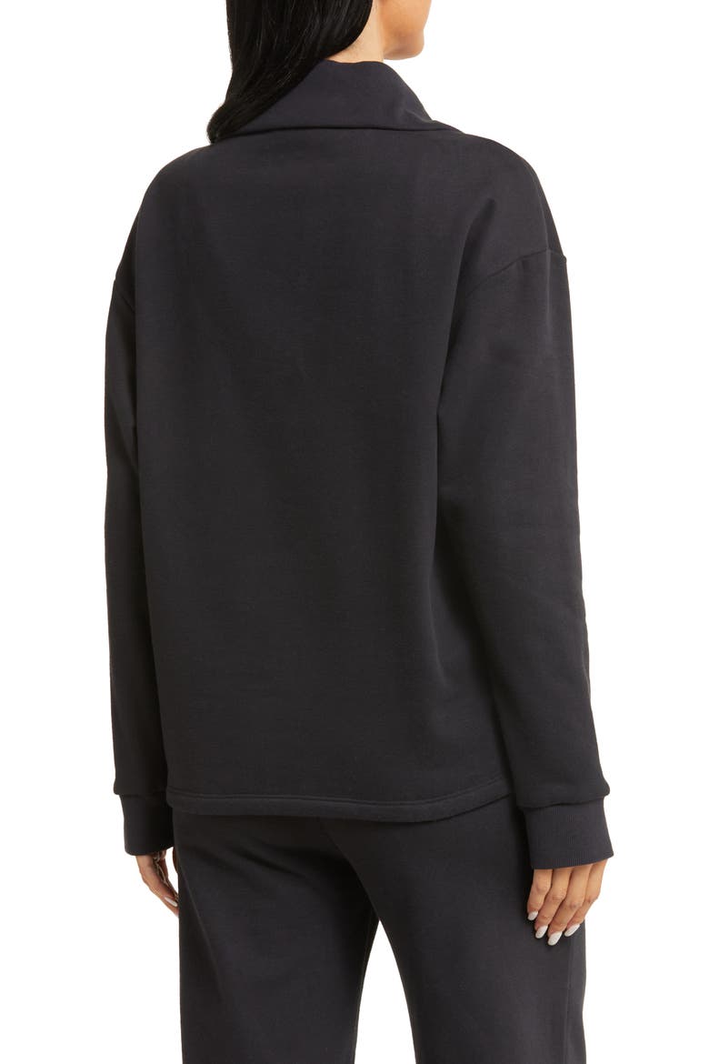 Trek Half Zip Pullover, Alternate, color, BLACK