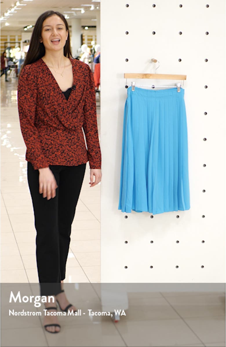 Pleated Midi Skirt, sales video thumbnail