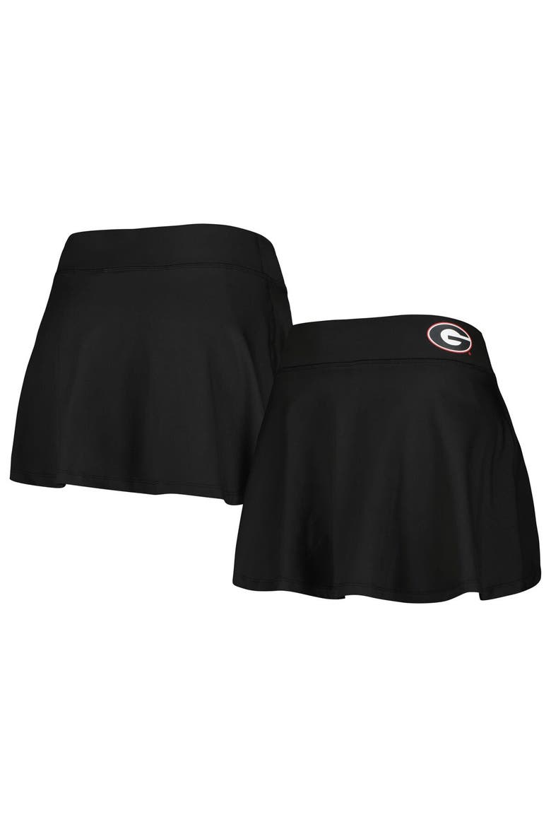 Women's ZooZatz Black Georgia Bulldogs Flowy Skort, Main, color, Black