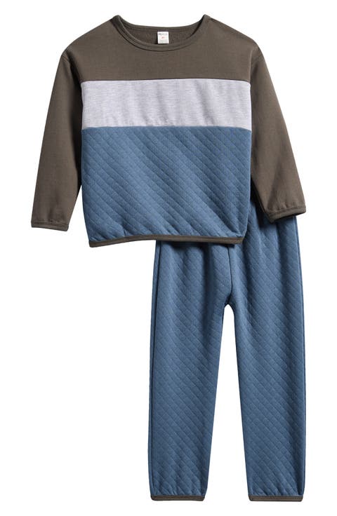 Kids' 2-Piece Quilted Sweatshirt & Joggers Set