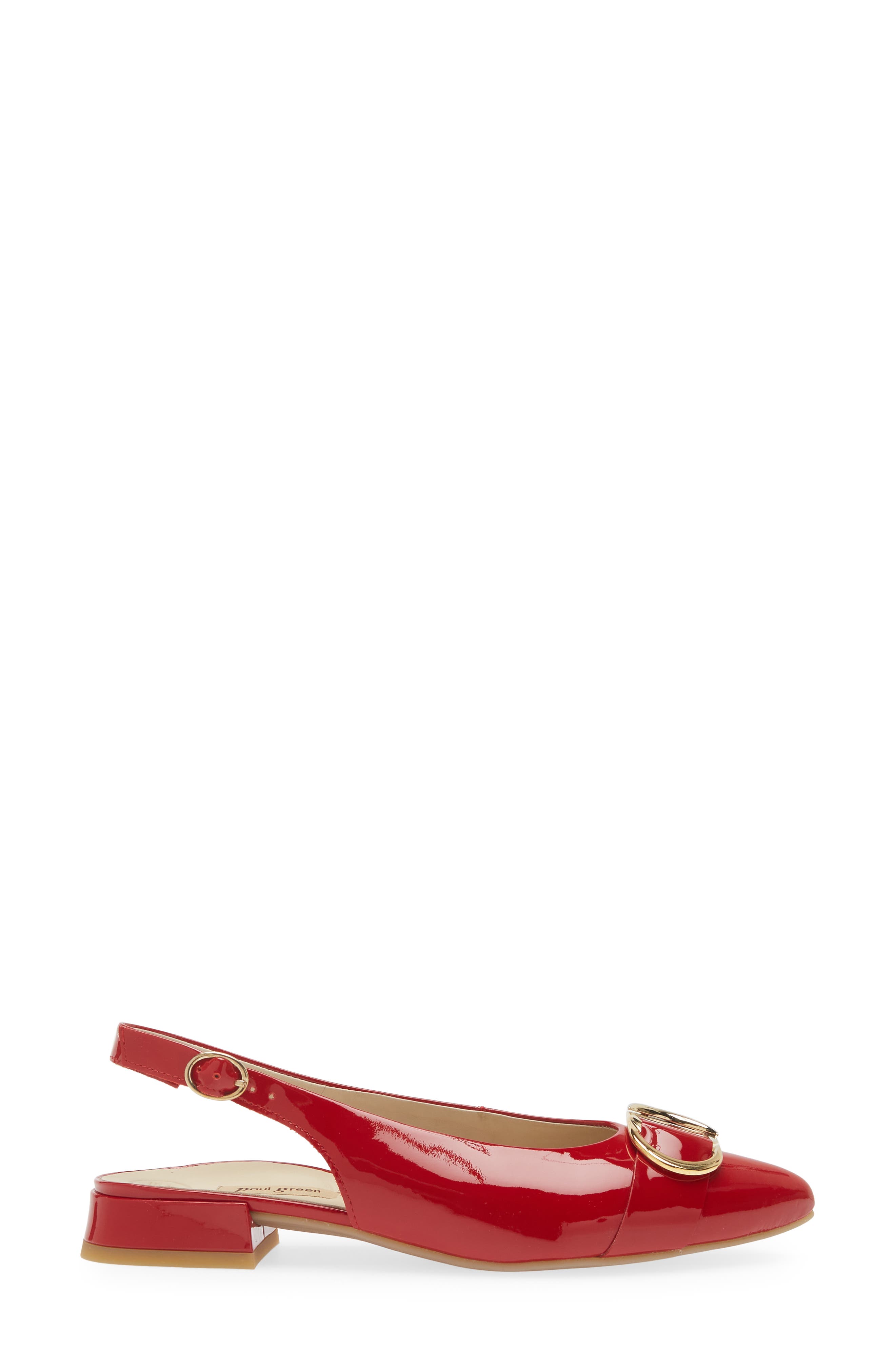 Paul Green Tara Slingback Pointed Toe Pump, Alternate, color, Lipstick Soft Patent
