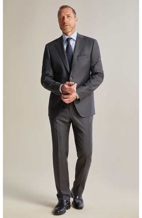 Heritage Gold Infinity Solid Wool Suit In Gray