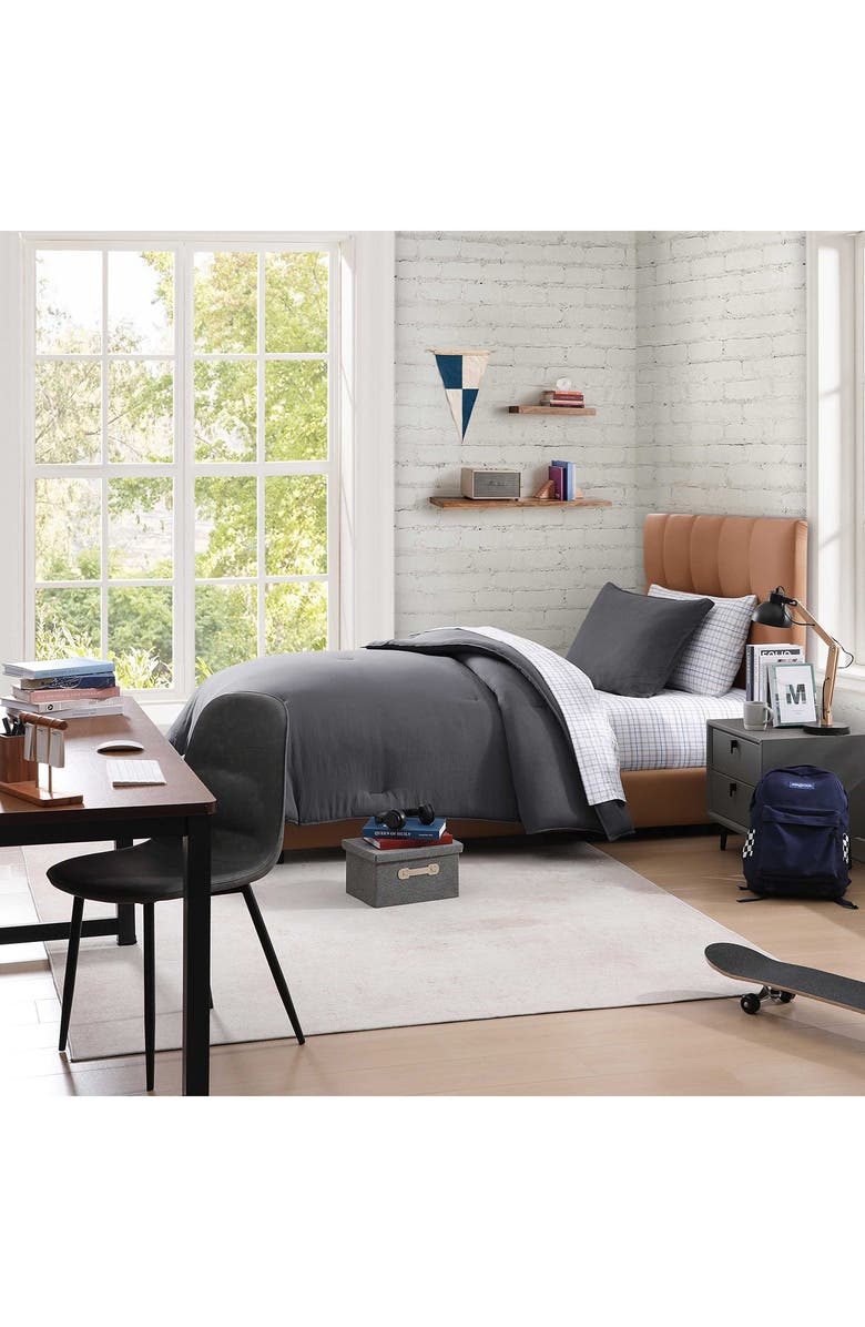 Tommy Hilfiger Core Comforter & Shams Set, Alternate, color, Charcoal Grey