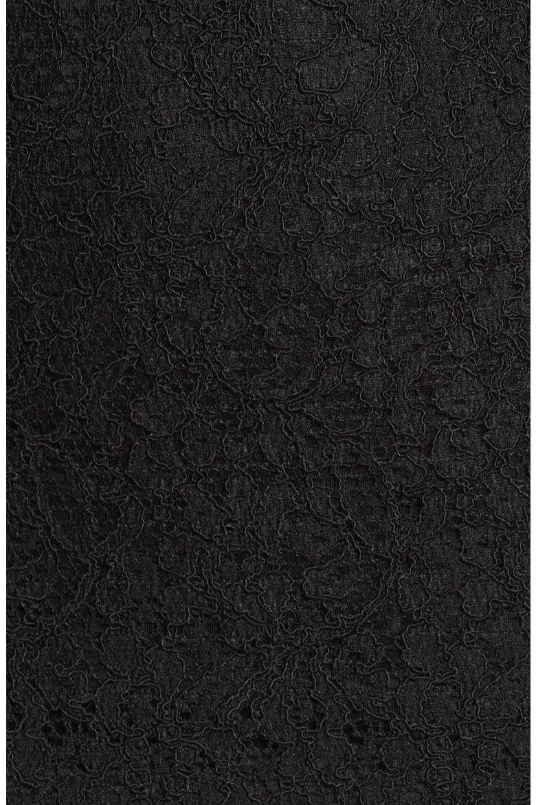 Lace Overlay Sheath Dress, Alternate, color, BLACK