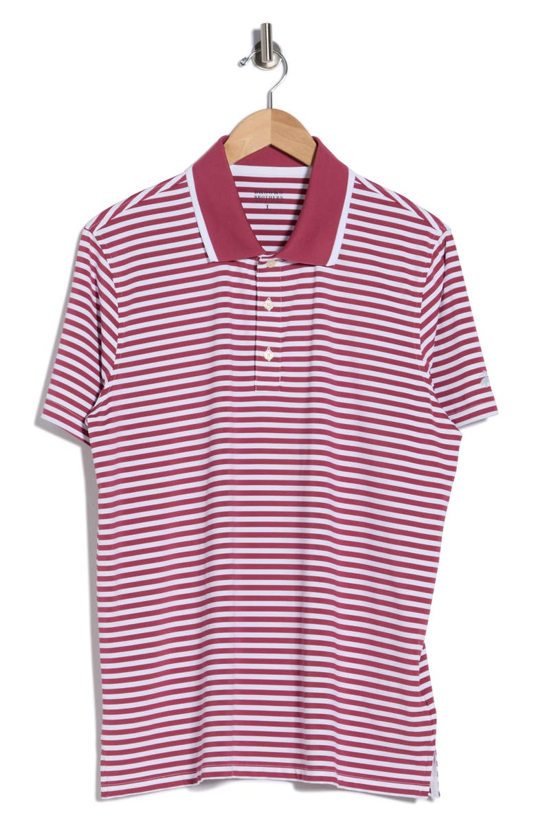 Brooks Brothers Feeder Stripe Polo, Alternate, color, Purple Multi