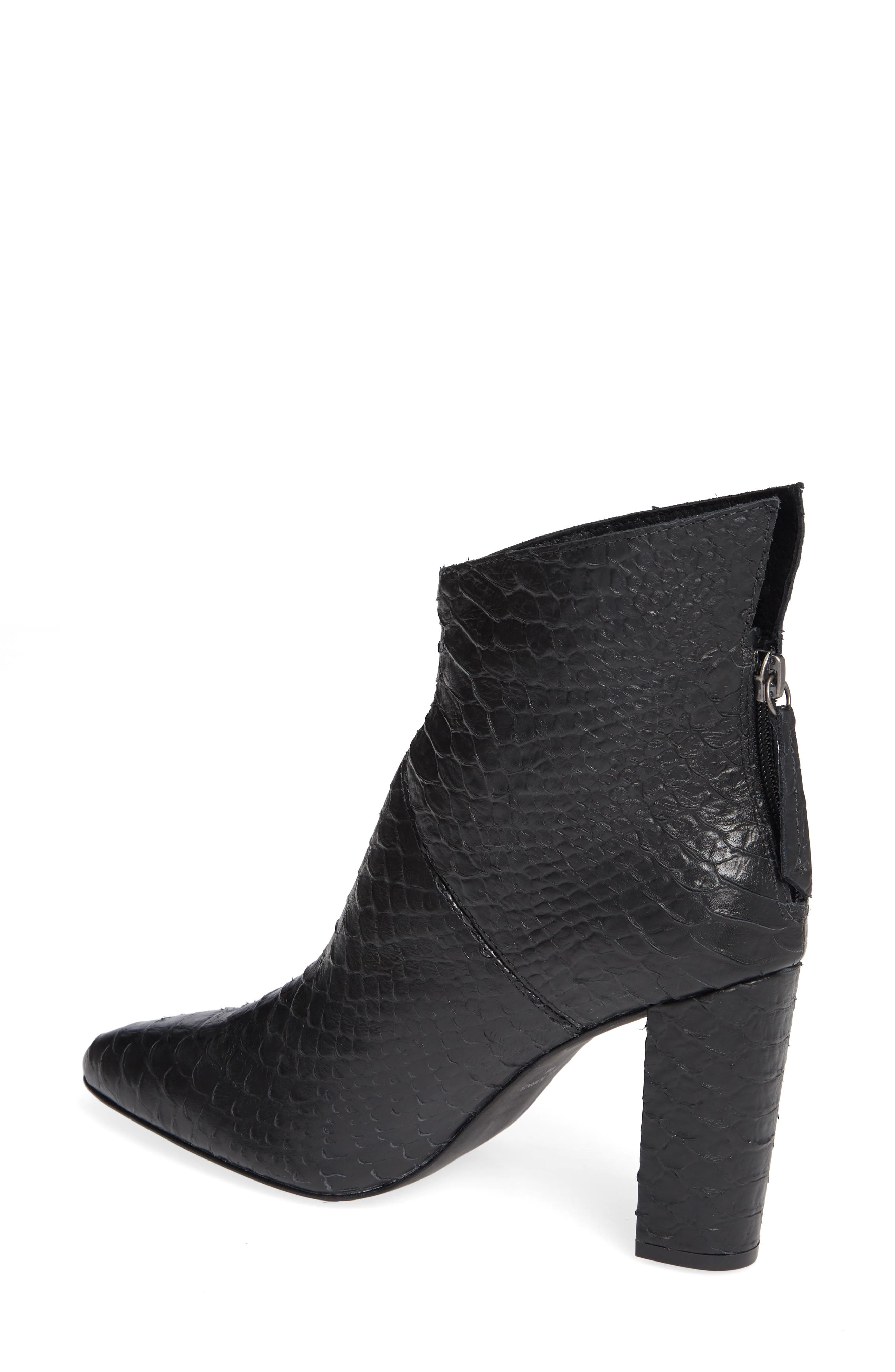 Tinsel Bootie, Alternate, color, BLACK LEATHER