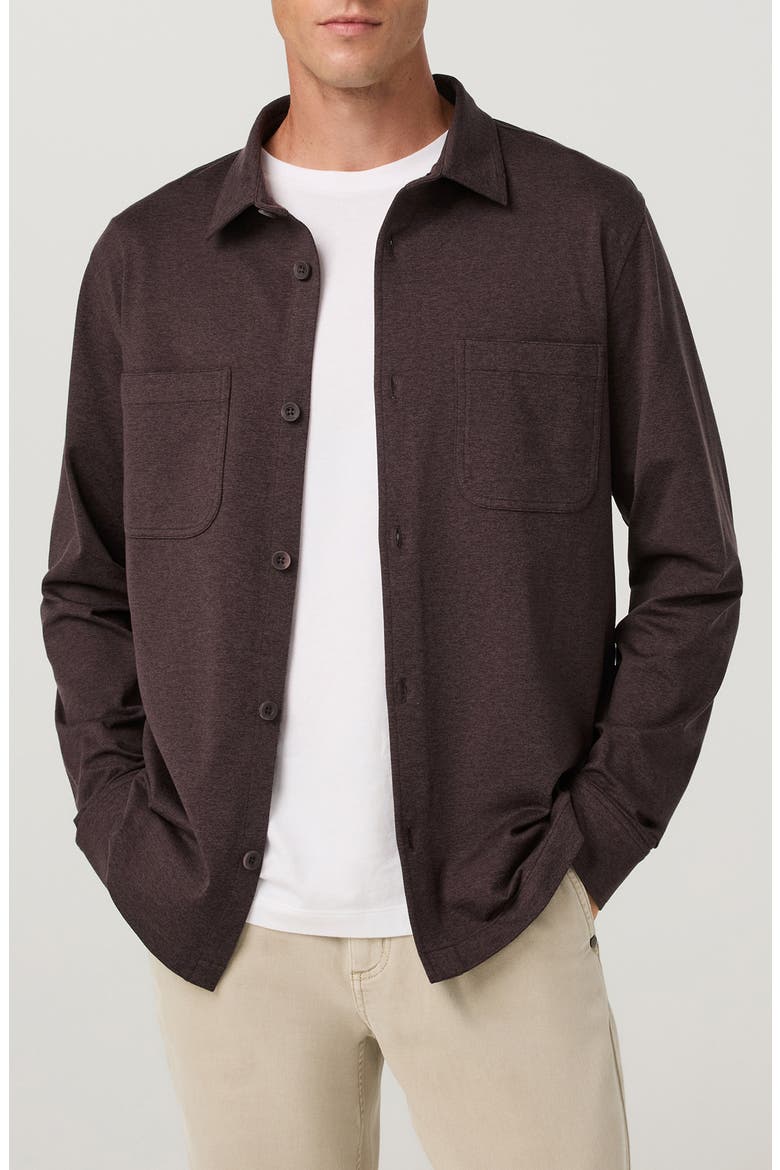 Coronado Shirt Jacket, Main, color, FRENCH ROAST HEATHER