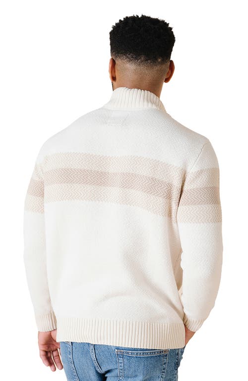 Hope & Henry Organic Half Zip Pullover Sweater In Multi
