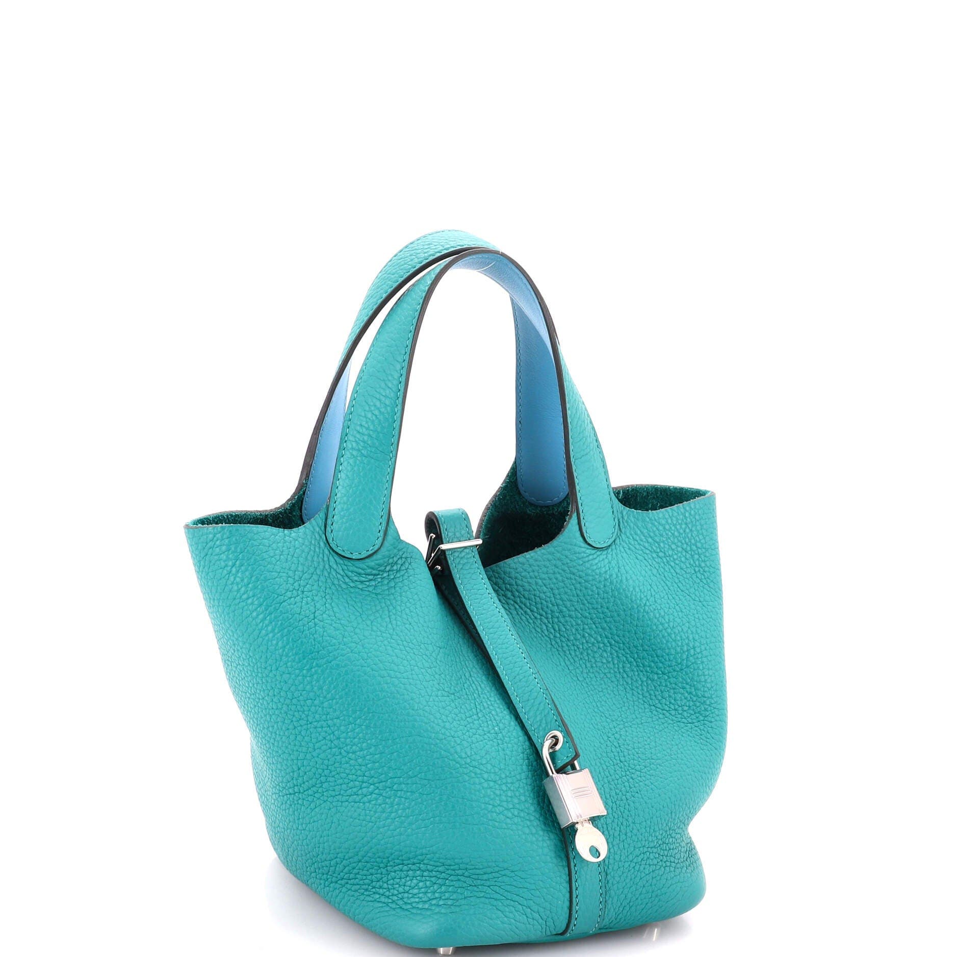 Eclat Picotin Lock Bag Clemence PM, Alternate, color, Green