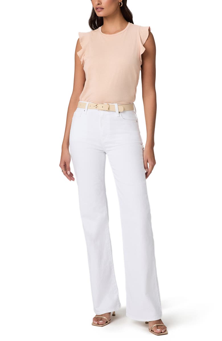 PAIGE Sofia Flare Jeans, Alternate, color, Crisp White