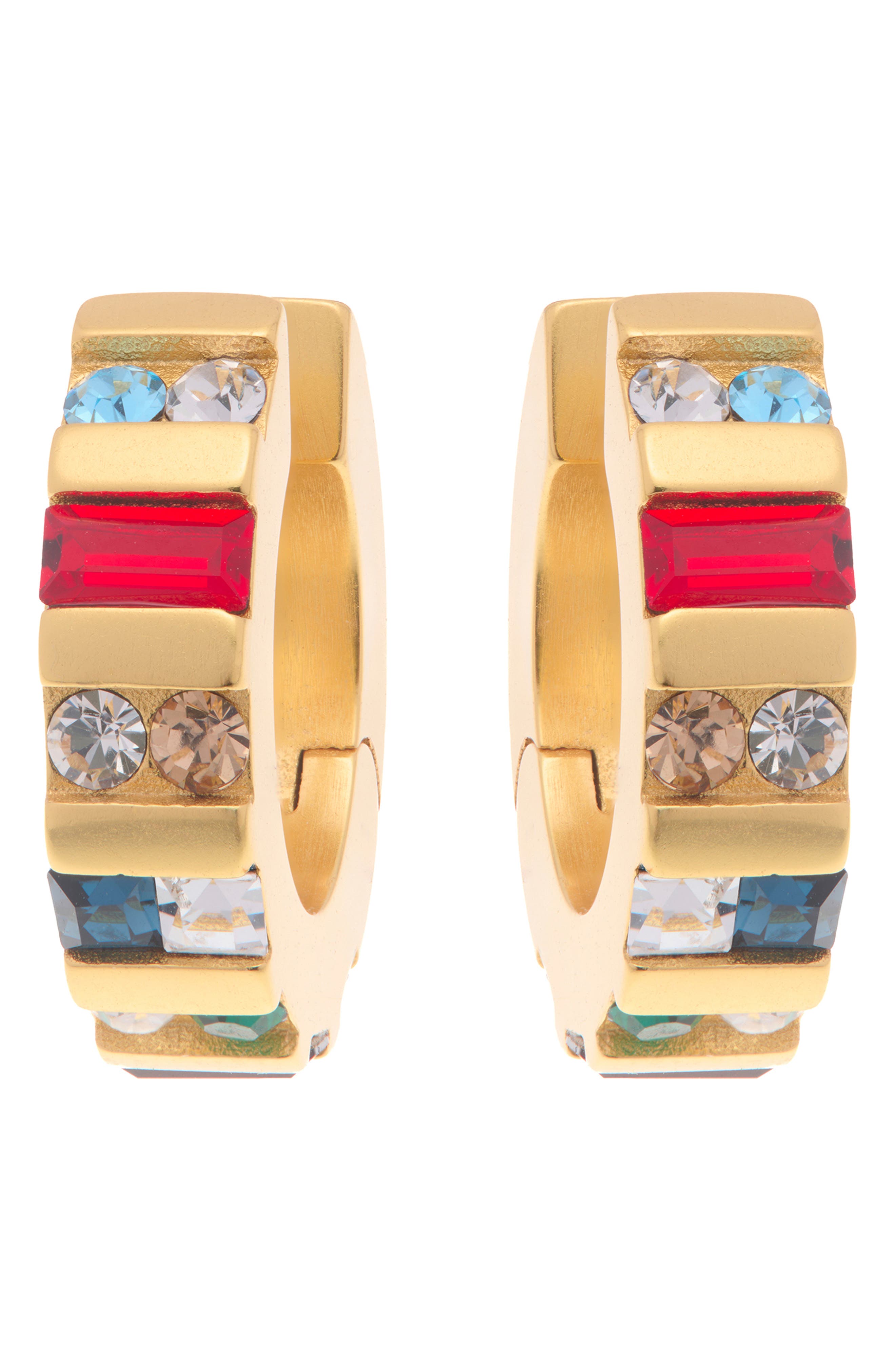 GOLD TONE/ MULTI CRYSTAL