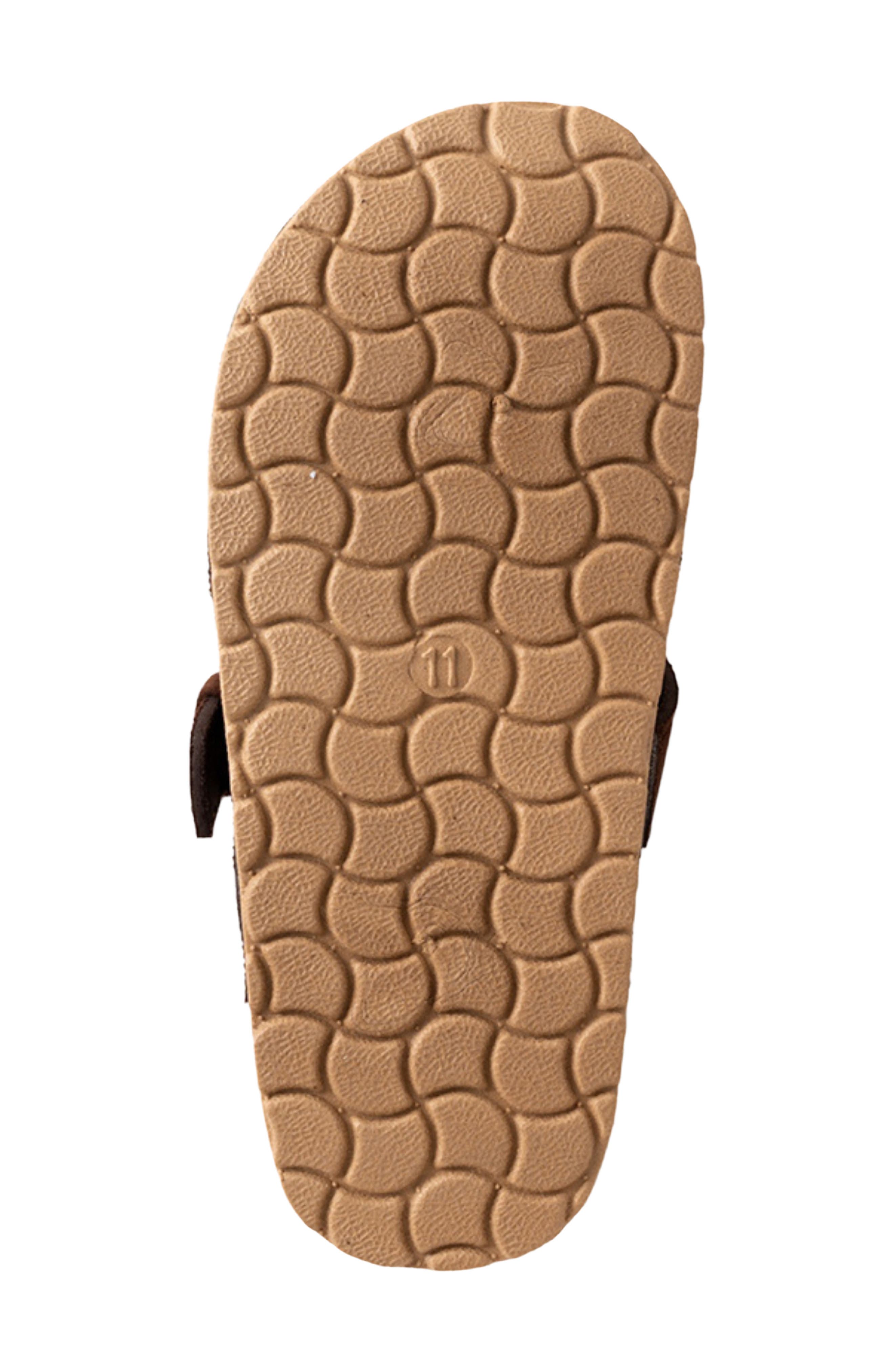 Kids' Western Buckle Clog, Alternate, color, DARK BROWN