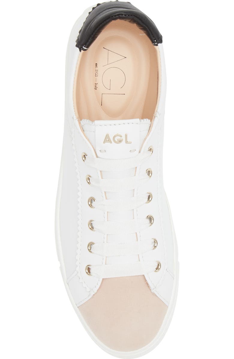 AGL Sade Sneaker, Alternate, color, White W/ Black