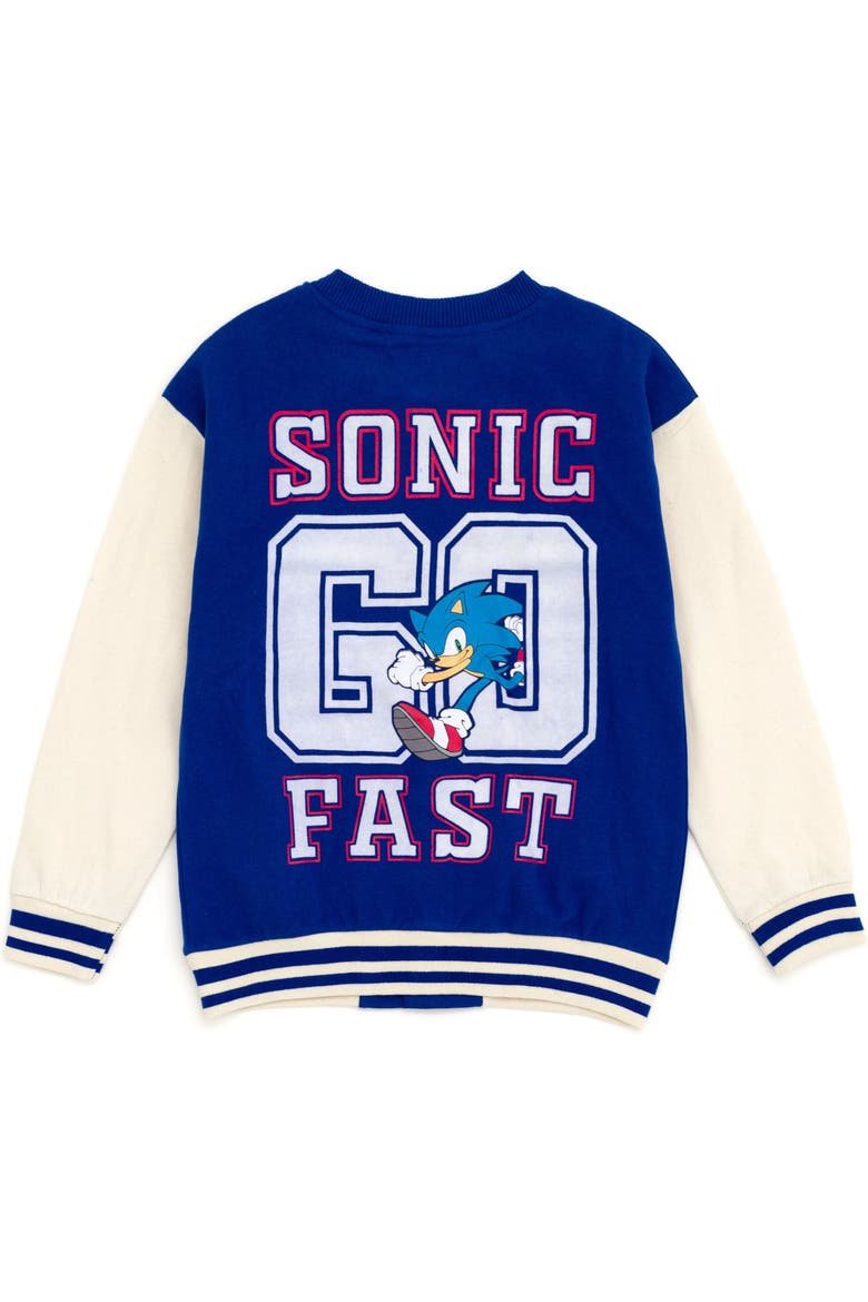 Sonic the Hedgehog Varsity Jacket and Joggers Set, Alternate, color, Sonic Navy Blue