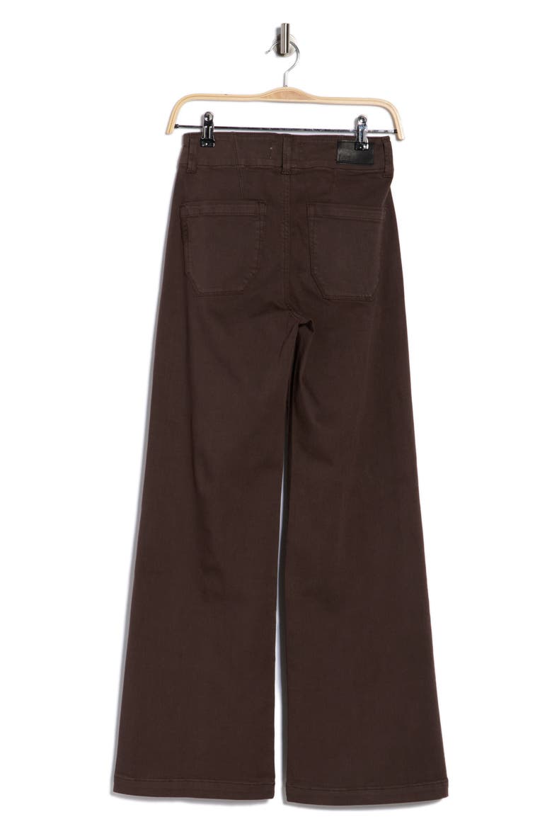 Brooklyn High Waist Wide Leg Jeans, Alternate, color, RICH CHOCOLATE