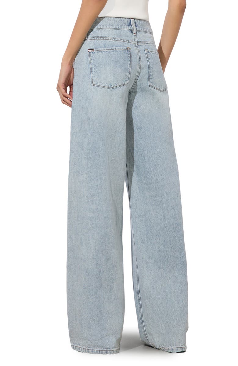 Alice + Olivia Trish Low Rise Baggy Jeans, Alternate, color, Rockstar Blue