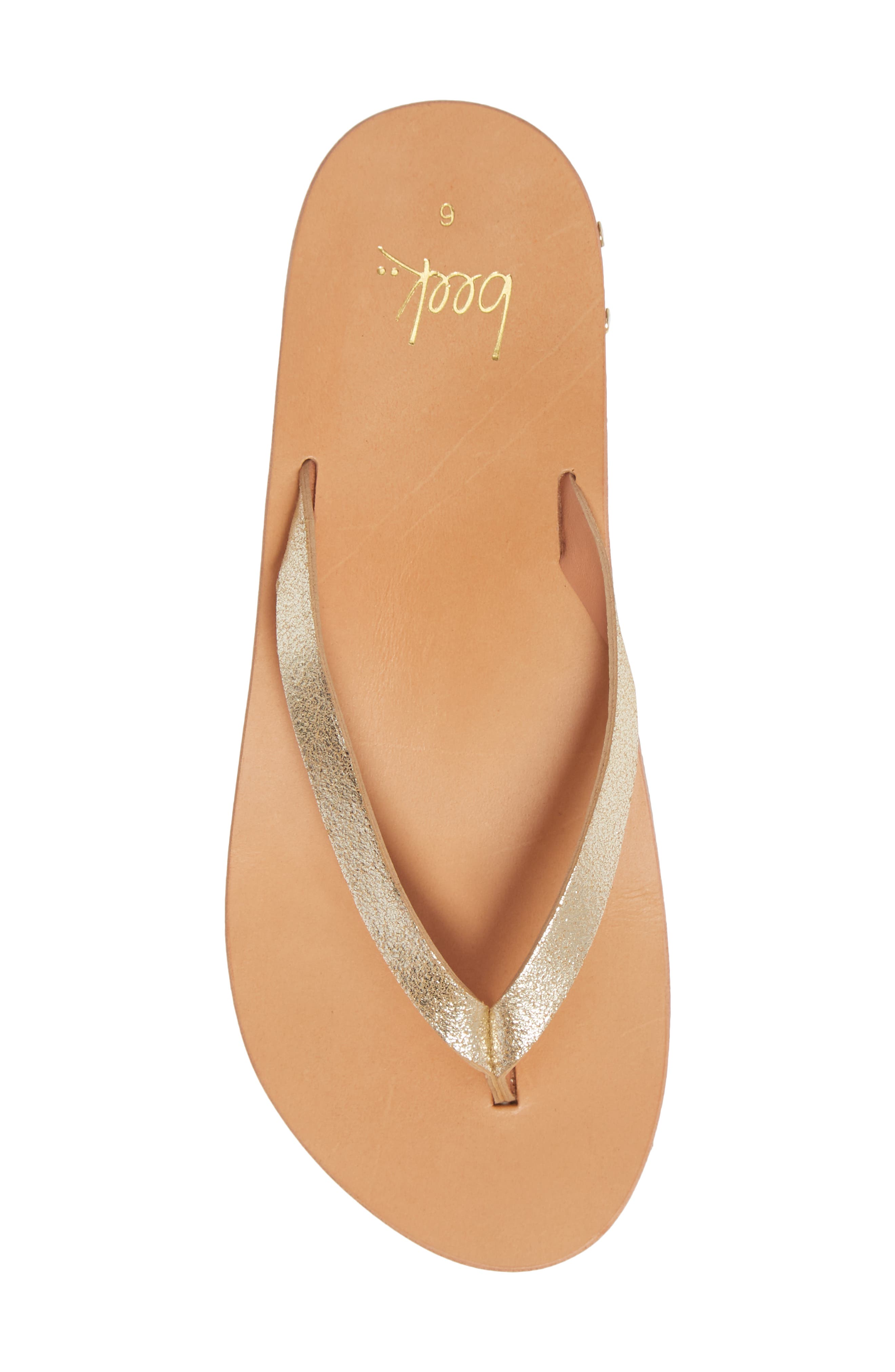 Beek Seabird Flip Flop, Alternate, color, Honey