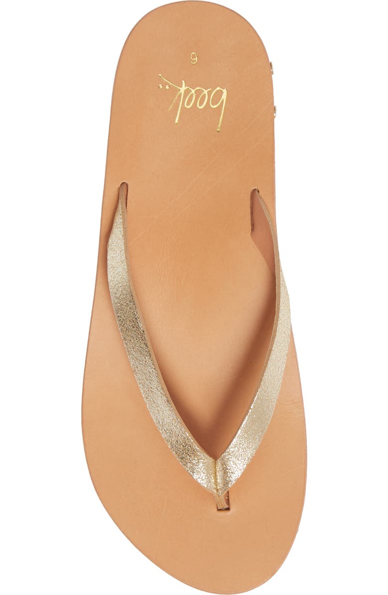 Beek Seabird Flip Flop, Alternate, color, Honey