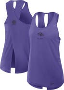 Nike Women's Nike Purple Baltimore Ravens Glory Crisscross Performance Tank Top