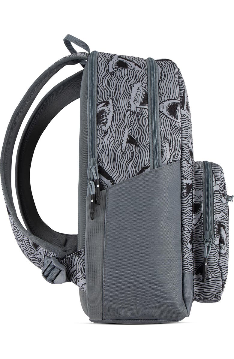 Hurley Kids' Shoreline Backpack, Alternate, color, Grey/ Black