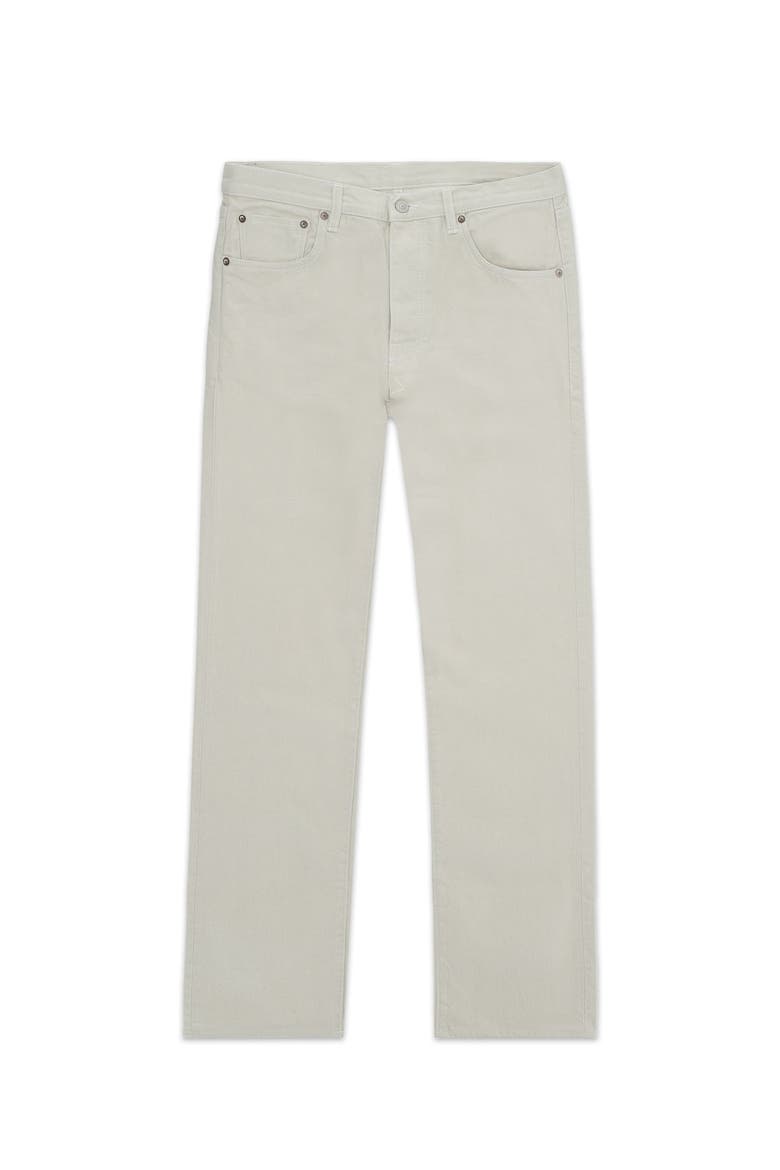 Selvedge Denim Regular Fit Jeans, Main, color, White
