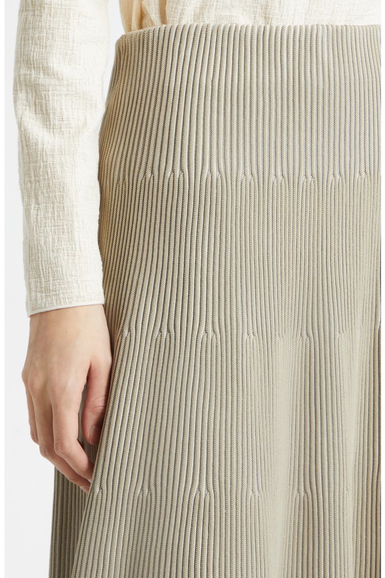 Reverse Knit Tiered Skirt, Alternate, color, TAN