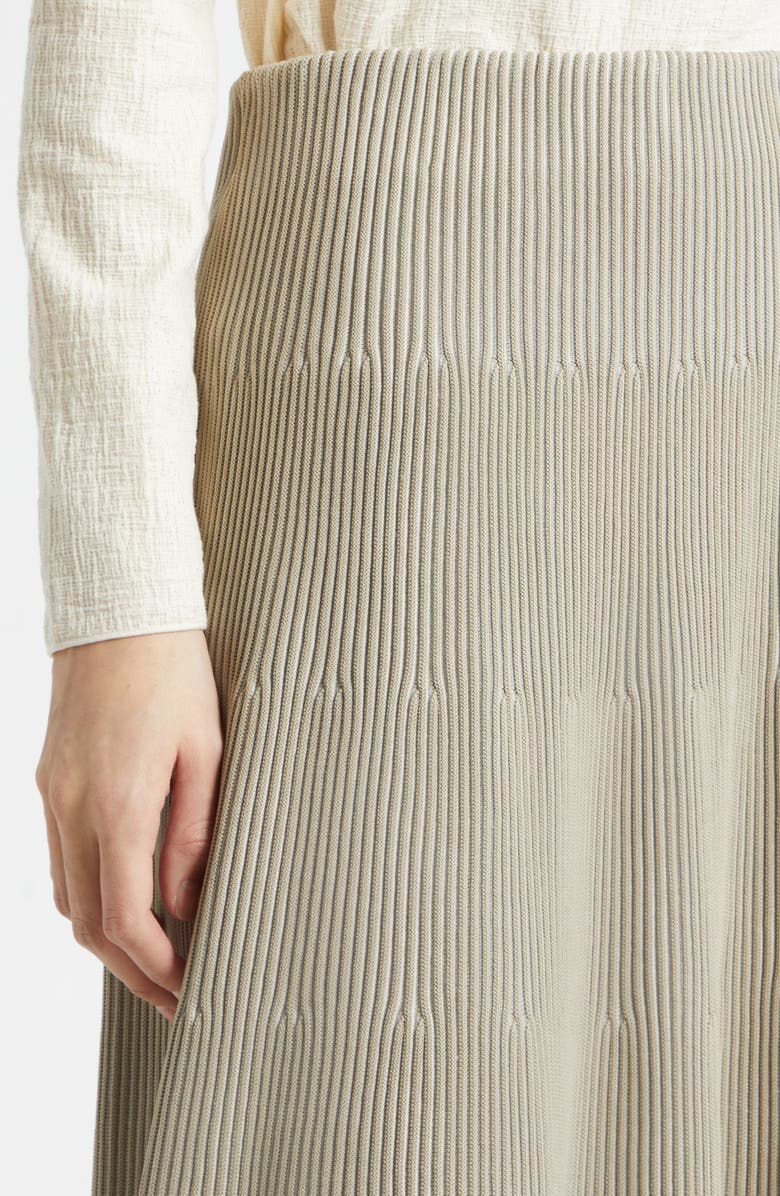 Giorgio Armani Reverse Knit Tiered Skirt, Alternate, color, Tan