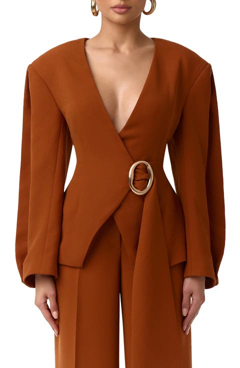Ring Belted Blazer