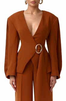 Ring Belted Blazer