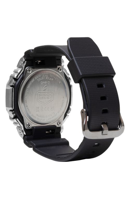 G-shock G-steel Gbm2100a-2b Ana-digi Tough Solar Smartphone Linked Resin Strap Watch, 44.4mm In Black