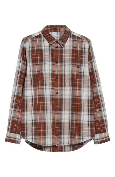 Roland Check Button-Down Shirt