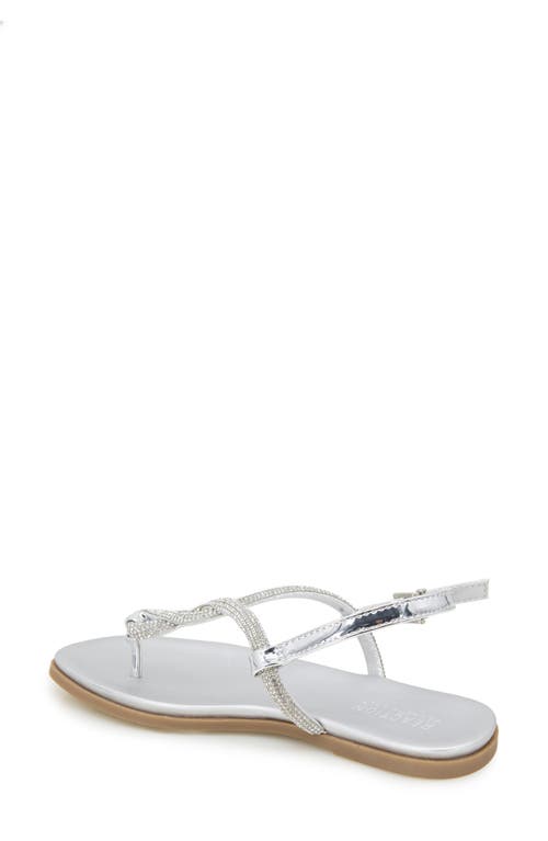 Reaction Kenneth Cole Whitney Crystal Strap Flat Sandal