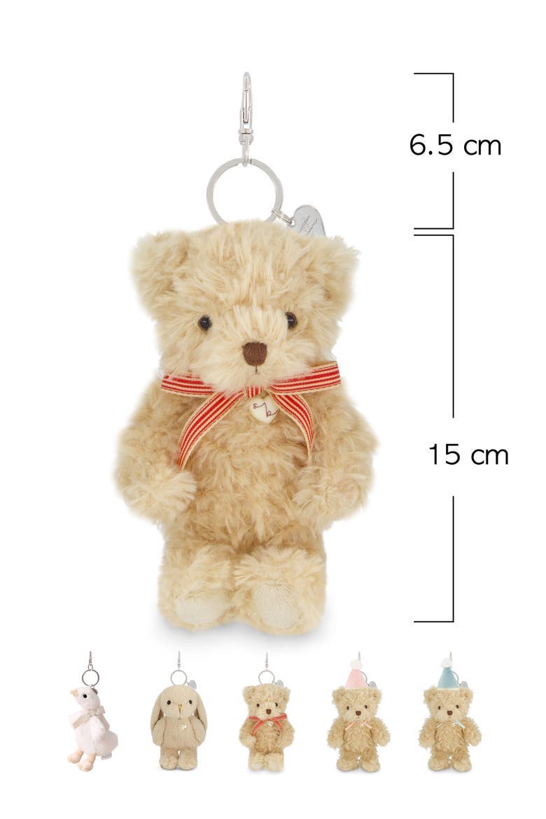 Arthur the Bear 14" Plush & 6" Keychain Set, Alternate, color, Red Stripe Ribbon