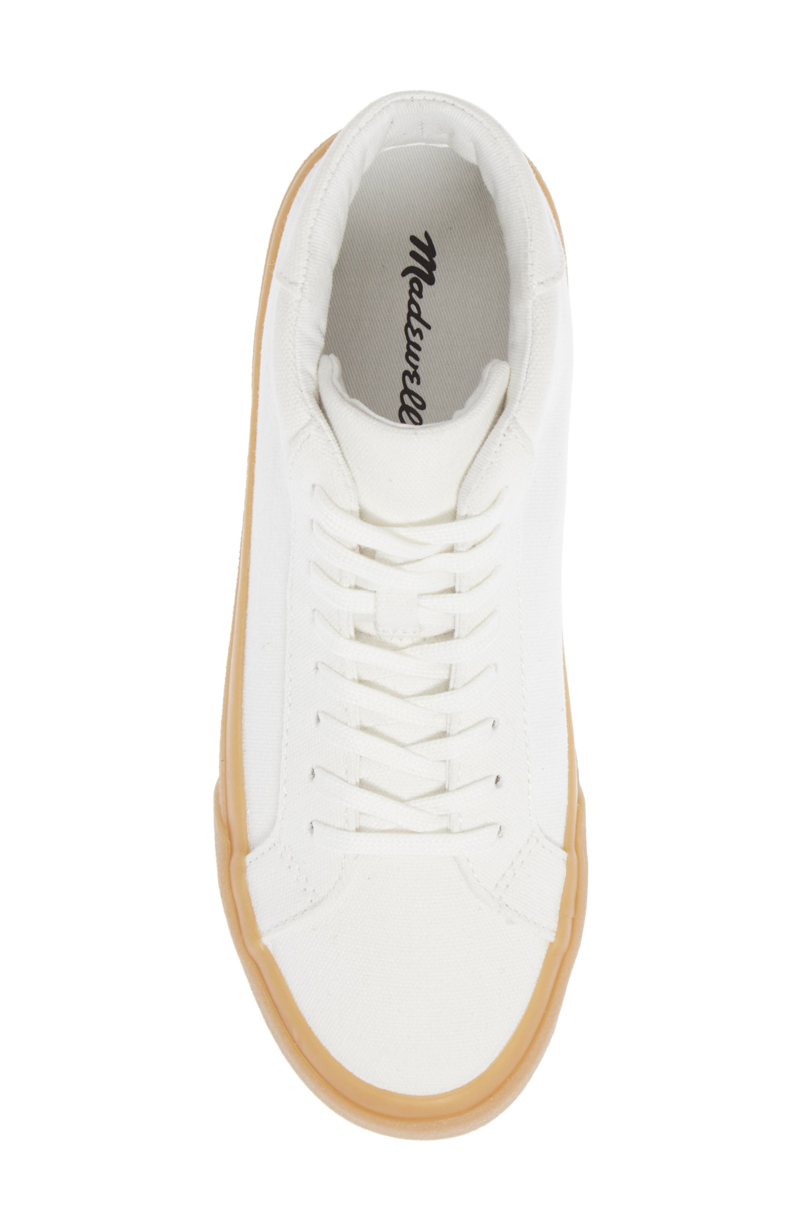 Sidewalk High Top Sneaker, Alternate, color, PALE PARCHMENT