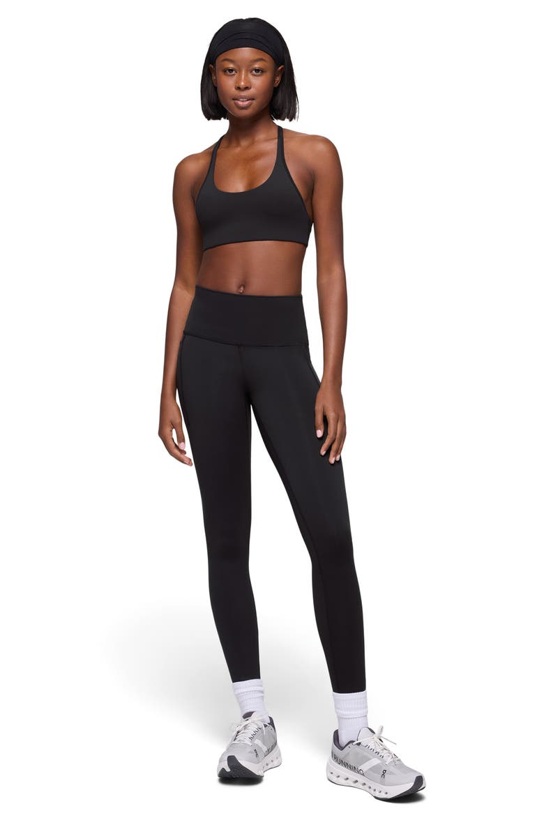 prAna Luxara Racerback Sports Bra, Alternate, color, Black