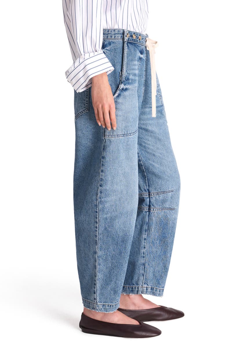 TWP Jetties Tie Waist Jeans, Alternate, color, Vintage Wash