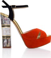 Freya Rose Suki Ankle Strap Pearl Heel Sandal