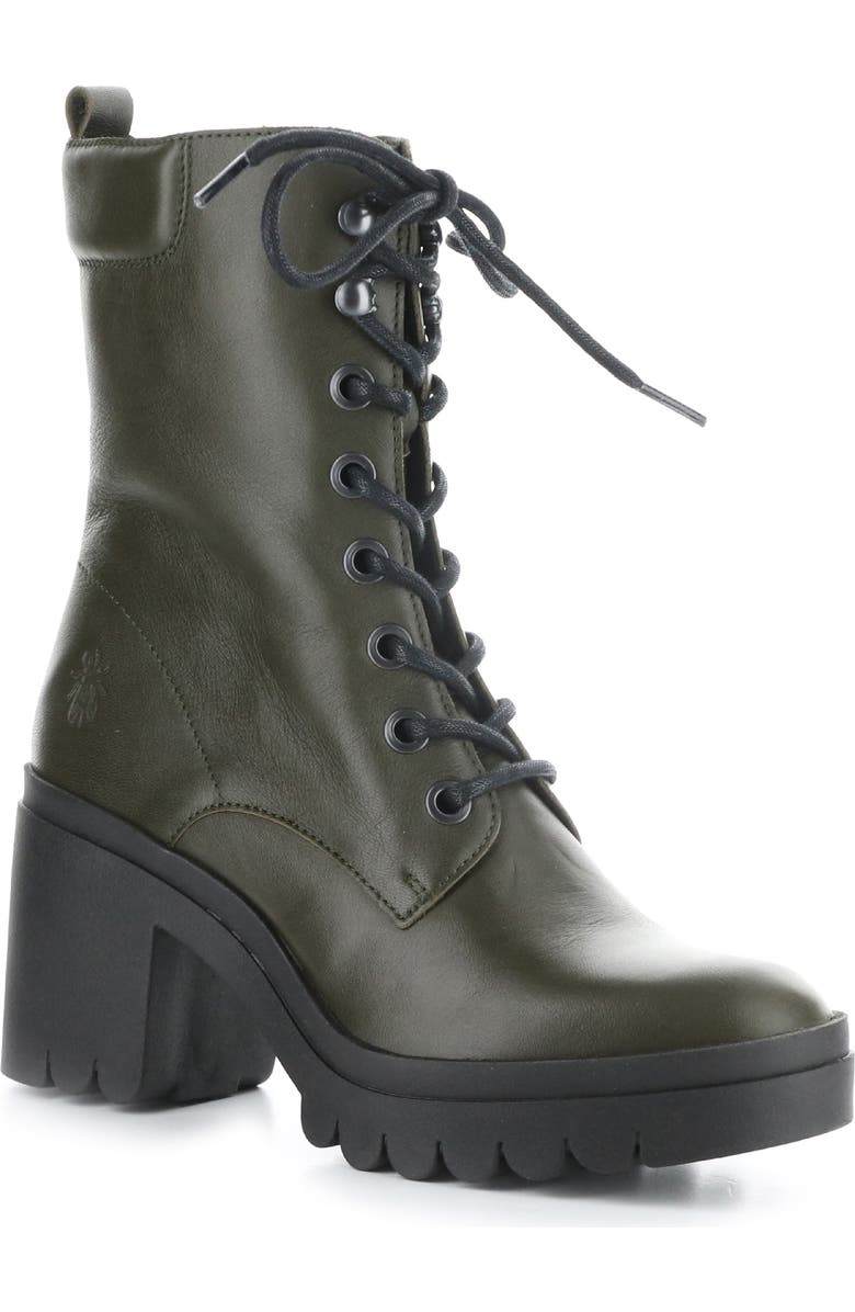 Fly London Tiel Combat Boot, Main, color, 012 Military Dublin