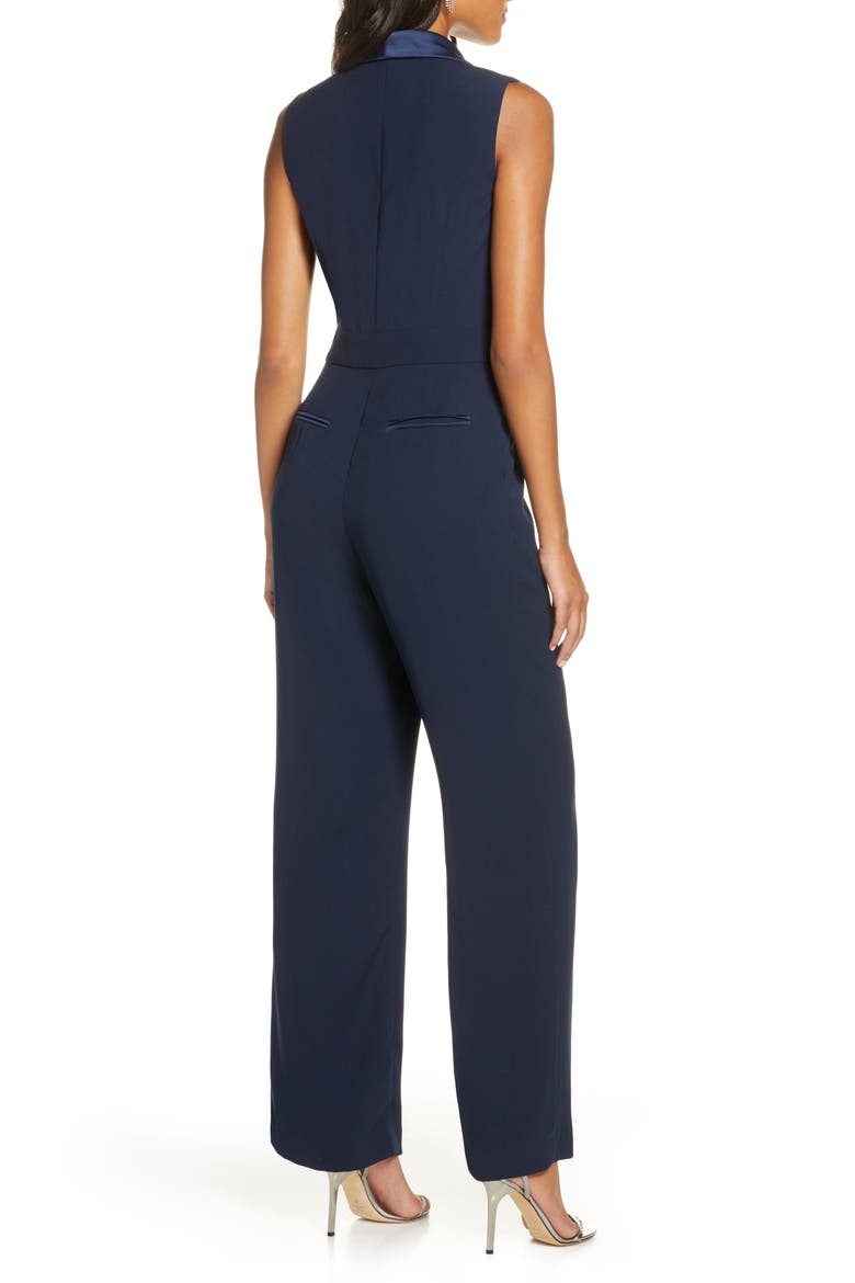 Wrap Jumpsuit, Alternate, color, NAVY