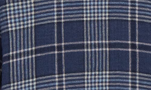 Stockholm Surfboard Club Jerry Plaid Short Sleeve Button-up Shirt In Blue Check