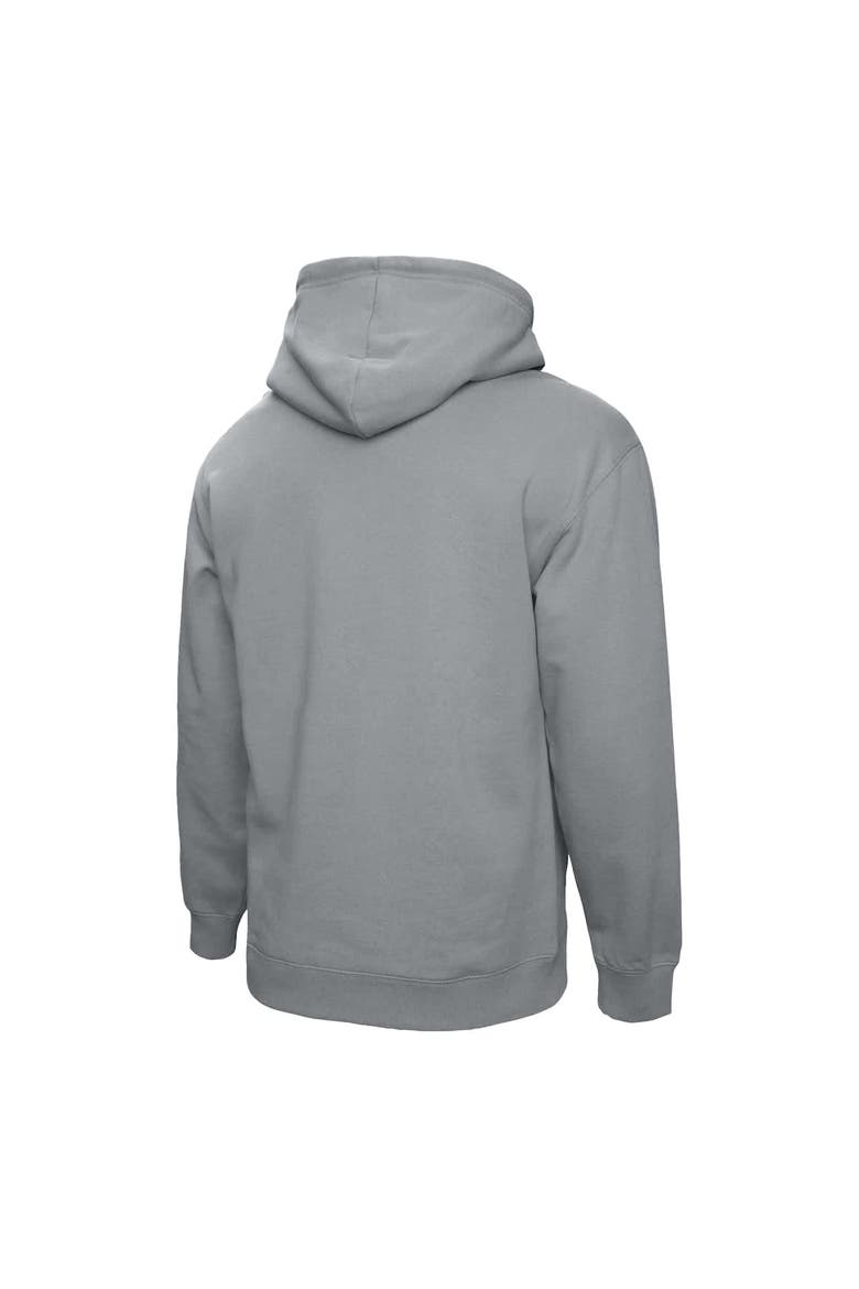 Men's Mitchell & Ness  Heather Gray Texas Longhorns Classic Arch Pullover Hoodie, Alternate, color, Heather Gray