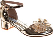 BADGLEY MISCHKA Kids' Star Bow Faux Leather Pump